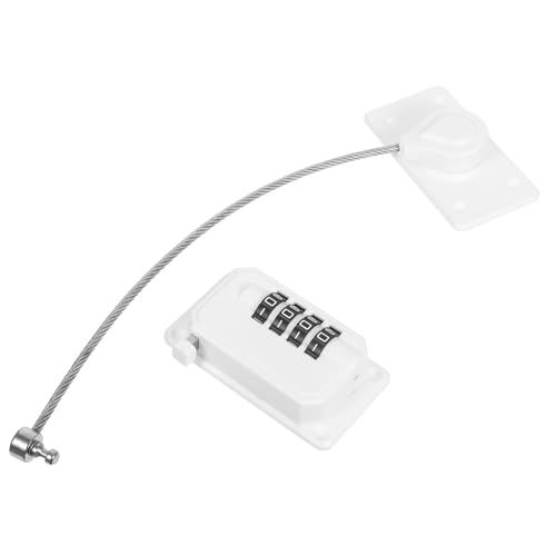 HOMSFOU 2 Stück Kindersicherung Fenster Kühlschrankschloss Selbstklebend Verstellbar Metall-draht Kindersicherung für Schubladen Gefrierschrank Backofen Kindersicher Bohrfrei Flexibel HOMSFOU 2 Stück Kindersicherung Fenster Kühlschrankschloss Selbstklebend Verstellbar Metall-draht Kindersicherung für Schubladen Gefrierschrank Backofen Kindersicher Bohrfrei Flexibel von HOMSFOU