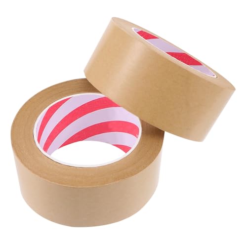 HOMSFOU 2 Stück Kraftpapier Klebeband Hochviskoses DIY Paketklebeband für Verpackungen Bastelprojekte Kartonversiegelung und Bilderrahmen für Zuhause und HOMSFOU 2 Stück Kraftpapier Klebeband Hochviskoses DIY Paketklebeband für Verpackungen Bastelprojekte Kartonversiegelung und Bilderrahmen für Zuhause und von HOMSFOU