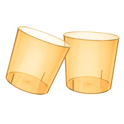 HOMSFOU 2 Stück Küchenabfalleimer Ultra Schlanker Mülleimer für Büro Bad und Küche Transparent Multifunktional zur Abfallorganisation Orange HOMSFOU 2 Stück Küchenabfalleimer Ultra Schlanker Mülleimer für Büro Bad und Küche Transparent Multifunktional zur Abfallorganisation Orange von HOMSFOU