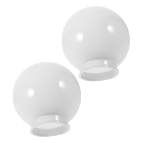 HOMSFOU 2 Stück Kugellampenschirm Wetterfester Lampenschirm Schutz Opal Outdoor Lampe Abdeckung Dekorativ und Lichtstreuend Kompatibel mit Garten Straßenlaternen HOMSFOU 2 Stück Kugellampenschirm Wetterfester Lampenschirm Schutz Opal Outdoor Lampe Abdeckung Dekorativ und Lichtstreuend Kompatibel mit Garten Straßenlaternen von HOMSFOU