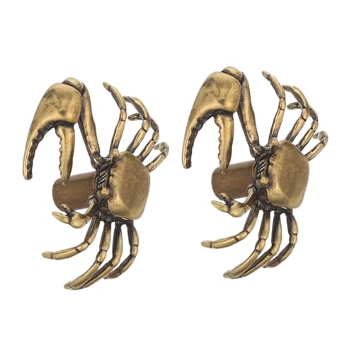 HOMSFOU 2 Stück Messing Krabben Türknäufe Vintage Küchenschrank Griffe Originelles Krabbendesign Große Scheren Messing Möbelgriffe Für Kommoden Und Schränke HOMSFOU 2 Stück Messing Krabben Türknäufe Vintage Küchenschrank Griffe Originelles Krabbendesign Große Scheren Messing Möbelgriffe Für Kommoden Und Schränke von HOMSFOU