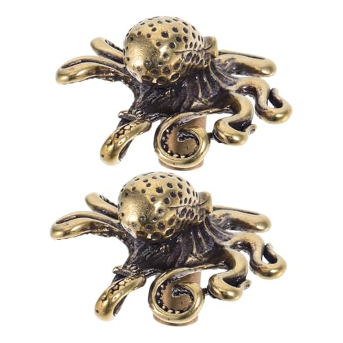 HOMSFOU 2 Stück Messing Türgriffe Krake Design Nautische Möbelknöpfe Vintage Schrankgriffe für Schubladen Kommoden und Küchenschränke mit Maritimem Flair HOMSFOU 2 Stück Messing Türgriffe Krake Design Nautische Möbelknöpfe Vintage Schrankgriffe für Schubladen Kommoden und Küchenschränke mit Maritimem Flair von HOMSFOU