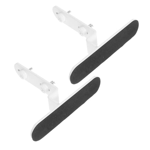 HOMSFOU 2 Stück Metall Pegboard Halterung Tisch Wandhalter Weiß Verstellbarer Tischständer für Büro Werkstatt und Zuhause Vielseitiger Organizer und Regalträger von HOMSFOU