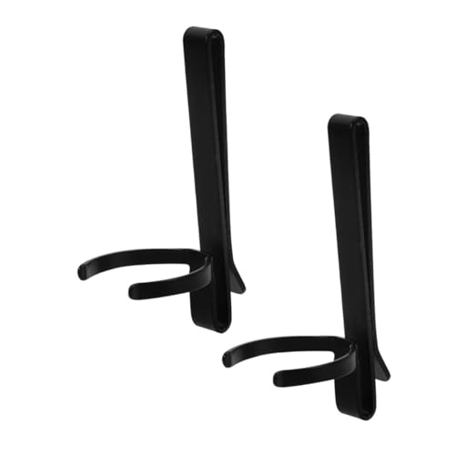 HOMSFOU 2 Stück Metall Taschenlampen Clip Langlebig Robust Schnellbefestigung Vielseitig für Outdoor Arbeit Reparatur Geeignet Kompatibel mit Se Flashlight Belt Clip von HOMSFOU