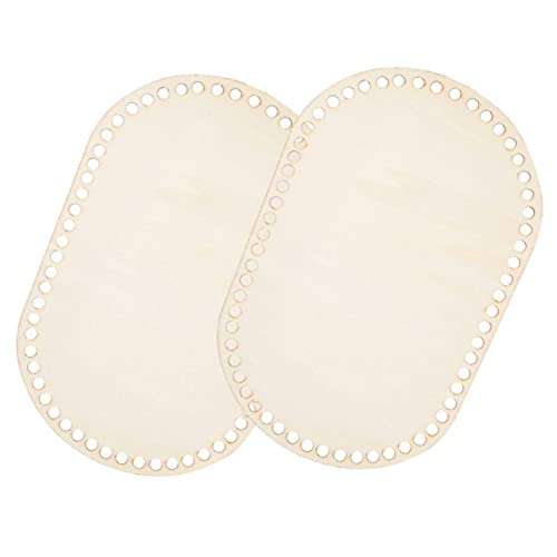HOMSFOU 2 Stück Pad-Basisplatte Basen Handtaschen Nähen Bodenbeutelformer Gestalter bastelzubehör holzboden holzpaneele holztafel Taschenbodenplatte untere Grundplatte gehäkelte Holzbasis von HOMSFOU