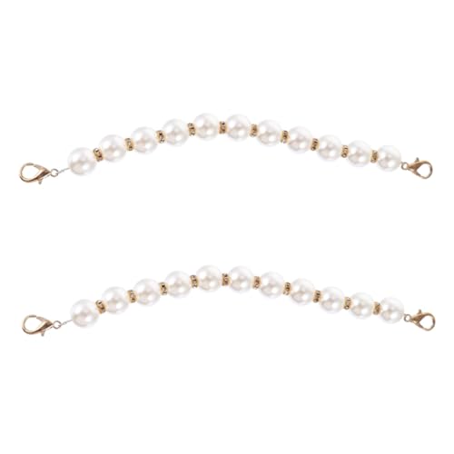 HOMSFOU 2 Stück Perlen Handtaschenkette Metallkette mit Haken Abnehmbar DIY Ersatzgurt für Umhängetasche Modisch Elegantes Schmuck Design Einfach zu Befestigen Entfernen HOMSFOU 2 Stück Perlen Handtaschenkette Metallkette mit Haken Abnehmbar DIY Ersatzgurt für Umhängetasche Modisch Elegantes Schmuck Design Einfach zu Befestigen Entfernen von HOMSFOU