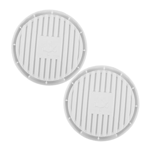 HOMSFOU 2 Stück Runde Toiletten Pömpel Halterung mit Abtropfschale Teiliges für Badezimmer und Garten Stabiler Halt Elegante Verarbeitung Multifunktional für Pömpel und Pflanzentöpfe von HOMSFOU
