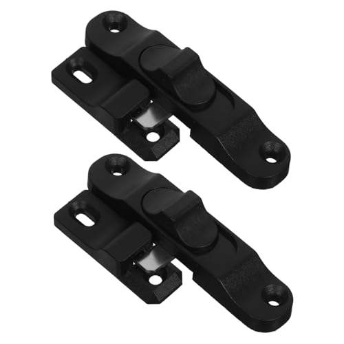 HOMSFOU 2 Stück Schieben und Ziehen des Klapptürschlosses Riegel der Schiebetür Bildschirmsperren Hakenschloss für Schiebetürfenster Schiebefenster -Latch -Austausch Metall Schwarz HOMSFOU 2 Stück Schieben und Ziehen des Klapptürschlosses Riegel der Schiebetür Bildschirmsperren Hakenschloss für Schiebetürfenster Schiebefenster -Latch -Austausch Metall Schwarz von HOMSFOU