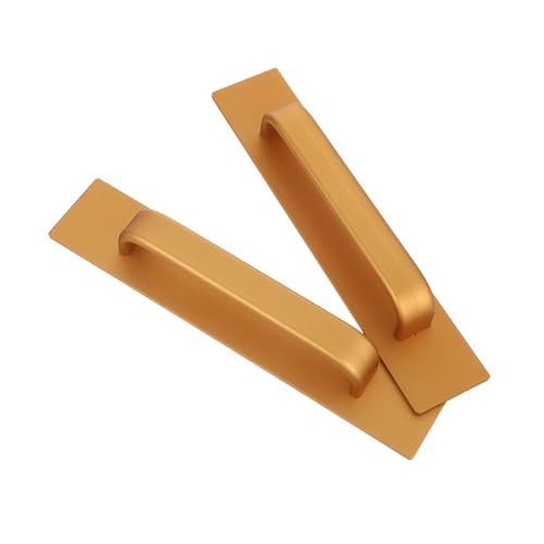 HOMSFOU 2 Stück Selbstklebende Aluminiumgriff Küchenschrank Dusch Kleiderschranktüren Stabiles Ziehen ohne Bohren Leicht Montierbar Komfortabler Griff Elegante Goldene Oberfläche HOMSFOU 2 Stück Selbstklebende Aluminiumgriff Küchenschrank Dusch Kleiderschranktüren Stabiles Ziehen ohne Bohren Leicht Montierbar Komfortabler Griff Elegante Goldene Oberfläche von HOMSFOU
