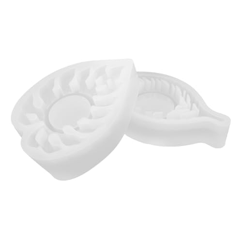 HOMSFOU 2 Stück Silikon-kerzenhalter-form für DIY Resin Gießen Herz Design Wiederverwendbare Flexible Kerzenständer Silikonform Teelichthalter Gussform für Dekoration von HOMSFOU