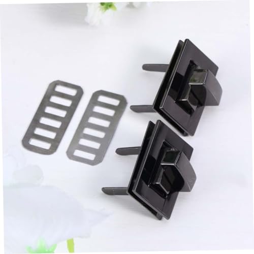 HOMSFOU 2stücke Taschenbeschläge Aus Metall Taschenschloss Handtaschenschloss Clutch-Schloss Taschenzubehör Drehverschlüsse Für Geldbörsen Taschen Und Handtaschen von HOMSFOU