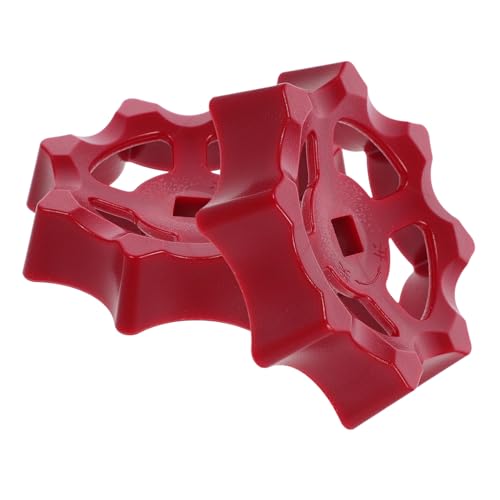 HOMSFOU 2 Stück Teiliges Absperrventil Handrad Quadratisches Loch Kunststoffgriff Langlebig Zuverlässig für Wasserhahn Absperrschieber Ventilbedienung Badezimmer Küche von HOMSFOU