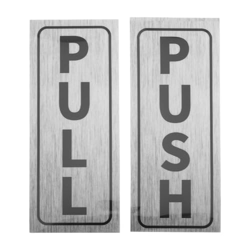 HOMSFOU 2 Stück Teiliges Push Pull Türschild Selbstklebend Klar Beschrifteter Aufkleber mit Starkem Haftkleber Vielseitig für Büro Geschäft Restaurant Einfache für Schiebetüren HOMSFOU 2 Stück Teiliges Push Pull Türschild Selbstklebend Klar Beschrifteter Aufkleber mit Starkem Haftkleber Vielseitig für Büro Geschäft Restaurant Einfache für Schiebetüren von HOMSFOU