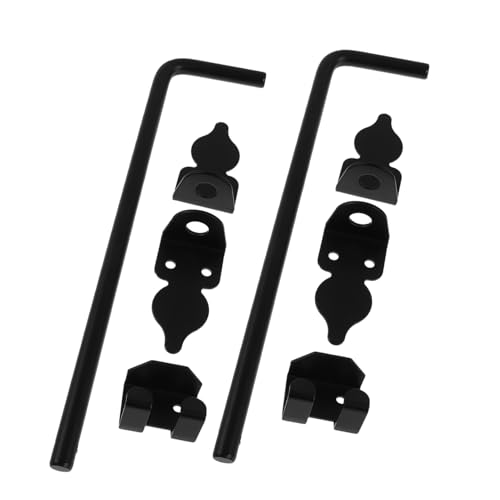 HOMSFOU 2 Stück Teiliges Schweres Cane Bolt Torverschluss Stahl Wetterfester Schwerer Türpuffer für Holz Metallzäune Stabiler Bodenschieber für Garten Hoftore HOMSFOU 2 Stück Teiliges Schweres Cane Bolt Torverschluss Stahl Wetterfester Schwerer Türpuffer für Holz Metallzäune Stabiler Bodenschieber für Garten Hoftore von HOMSFOU