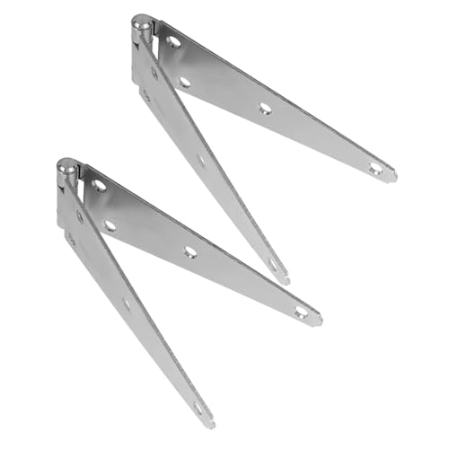 HOMSFOU 2 Stück Teiliges Schweres Torband Verzinkt Strap Scharnier für Holztore Gartentor Schwerlast Türband Robust Stabil für Garagentore Scheunen Schränke von HOMSFOU