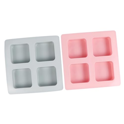 HOMSFOU 2 Stück Teiliges Silikonform für DIY Seifen und Kuchen Flexible Lebensmittelechte Backform in Blau und Wiederverwendbar für Handgemachte Seifen und Desserts von HOMSFOU