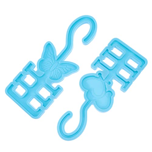 HOMSFOU 2 Stück Teiliges Silikonform für Kreative Haken und Kleiderbügel Diy Clasp Molds für Handwerksprojekte für Heimdekorationen von HOMSFOU