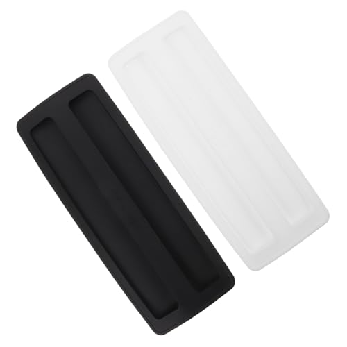 HOMSFOU 2 Stück Teiliges Toaster Top Cover aus Silikon Staubdichter Schutz für Scheiben Toaster und Brotbackautomaten Hitzebeständiger Küchenhelfer Passend Modernes Design in Schwarz und von HOMSFOU