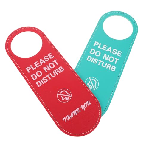 HOMSFOU 2 Stück Teiliges Türschild aus PU Leder Doppelseitige Privacy Door Hanger mit und Bitte für Büro Hotel Meetingraum Modernes Design Einfache Anbringung HOMSFOU 2 Stück Teiliges Türschild aus PU Leder Doppelseitige Privacy Door Hanger mit und Bitte für Büro Hotel Meetingraum Modernes Design Einfache Anbringung von HOMSFOU