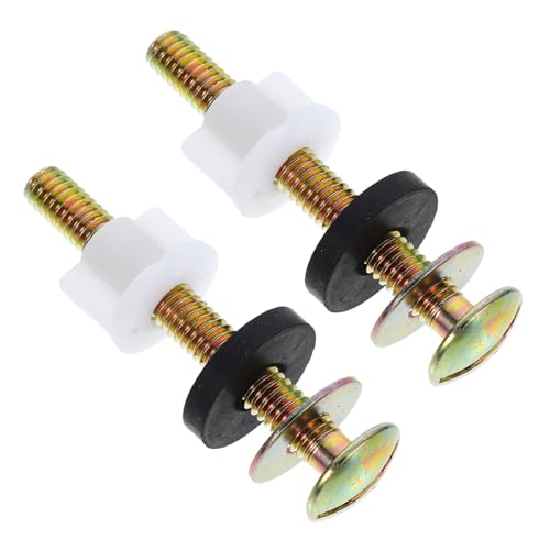 HOMSFOU 2 Stück Toilettensitz Schrauben mit Dichtung Befestigungsbolzen und Muttern für Wc Sitz Montageschrauben Einfache Installation Stabile Fixierung für Wc Deckel und Spülkasten von HOMSFOU