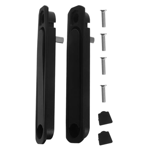 HOMSFOU 2 Stück Verdeckter Schiebetürgriff aus Robustem Zinklegierung Unsichtbarer Fenster Balkontürgriff Kindersicheres Design Eleganter Griff für Moderne Schiebetüren und Fensterschieber von HOMSFOU