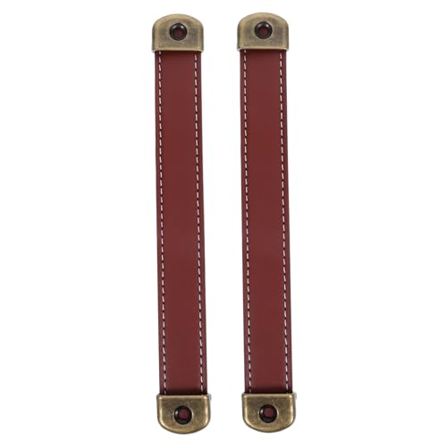 HOMSFOU 2 Stück Vintage PU Ledergriffe Braune Möbelgriffe für Kommoden Schränke und Truhen Einfache Montage Vielseitig als Koffer Schrankgriffe Geeignet Rustikaler Stil HOMSFOU 2 Stück Vintage PU Ledergriffe Braune Möbelgriffe für Kommoden Schränke und Truhen Einfache Montage Vielseitig als Koffer Schrankgriffe Geeignet Rustikaler Stil von HOMSFOU