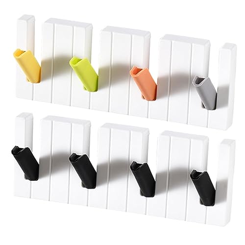 HOMSFOU 2 Stück Wandhaken Selbstklebende Kleiderhaken für Badezimmer Schlafzimmer und Flur Multifunktionale Aufbewahrung für Taschen und Kleine Gegenstände Robuste und Praktische Nutzung HOMSFOU 2 Stück Wandhaken Selbstklebende Kleiderhaken für Badezimmer Schlafzimmer und Flur Multifunktionale Aufbewahrung für Taschen und Kleine Gegenstände Robuste und Praktische Nutzung von HOMSFOU