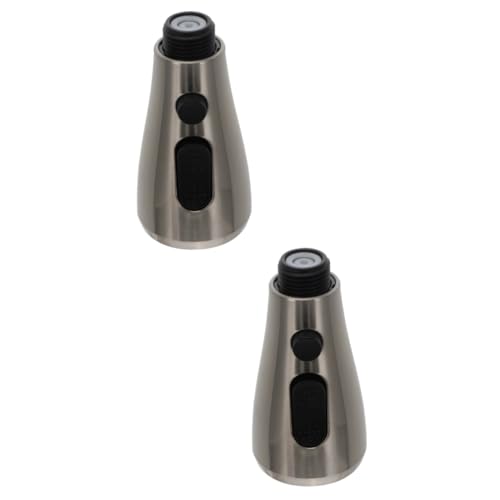 HOMSFOU 2 Stück Wasserhahn Waschbecken Spülbeckensprüher Wassersparender Duschkopf Externer Duschkopf Handbrause Silver Plastik HOMSFOU 2 Stück Wasserhahn Waschbecken Spülbeckensprüher Wassersparender Duschkopf Externer Duschkopf Handbrause Silver Plastik von HOMSFOU