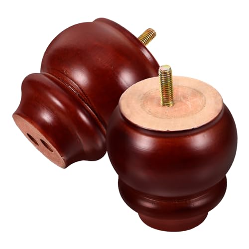 HOMSFOU 2stücke Möbelbeine Aus Massivem Holz Unbemalt Höhenverstellbar Für Sofa Tisch Stuhl Und Schrank Elegante Und Robuste Möbelbeine Für Vielseitige Anwendungen von HOMSFOU