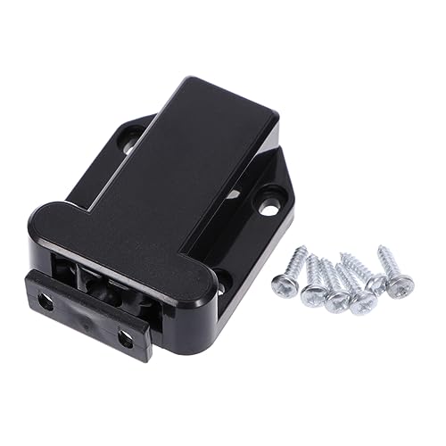 HOMSFOU 2 Stücke Selbst Verriegelung Perle Schalter Schränke Locking Latch Schlüssel Drücken Latch Kleiderschrank Stopper Lock Selbst Verriegelung Tür Schwarz HOMSFOU 2 Stücke Selbst Verriegelung Perle Schalter Schränke Locking Latch Schlüssel Drücken Latch Kleiderschrank Stopper Lock Selbst Verriegelung Tür Schwarz von HOMSFOU