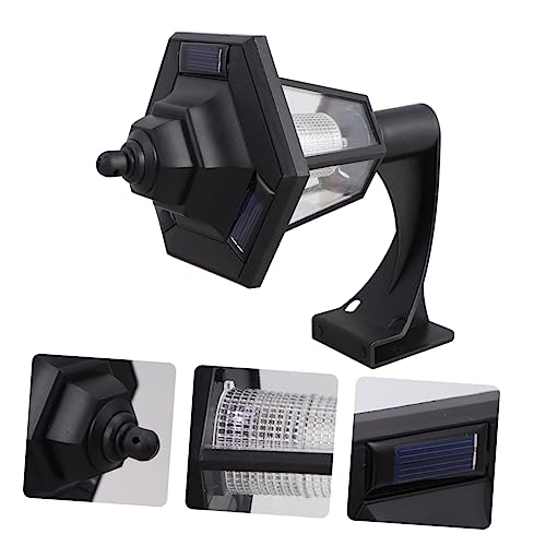 HOMSFOU 2 Stücke Solar Flur Licht Lichter Im Freien Außen Solarleuchten Im Freien Befestigung Solar- Wandleuchte Wandlampe Black von HOMSFOU