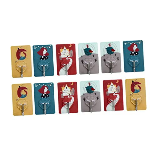 HOMSFOU 20 Stück Cartoon Selbstklebende Wandhaken Spurlos Starke Klebehaken für Bad und Küche für Handtücher Mäntel und Schlüssel Designs pro Design HOMSFOU 20 Stück Cartoon Selbstklebende Wandhaken Spurlos Starke Klebehaken für Bad und Küche für Handtücher Mäntel und Schlüssel Designs pro Design von HOMSFOU
