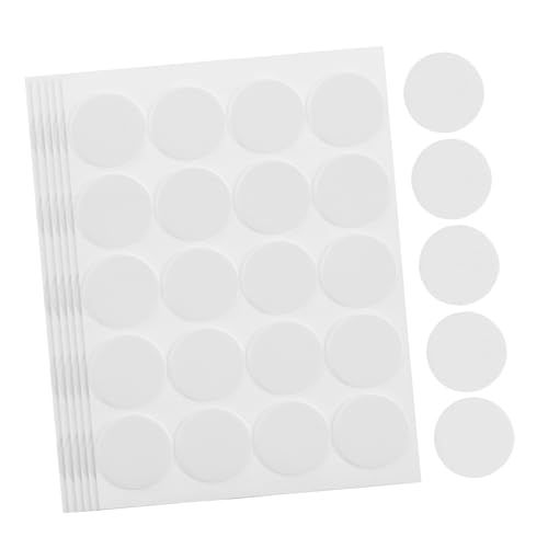 HOMSFOU 20 Stück Doppelseitige Schaumstoff Aufkleber für Kerzendocht Runde DIY Klebepunkte Selbstklebendes Schaumstoffband zur Sicheren Fixierung von Kerzendochten für Kerzenherstellung von HOMSFOU