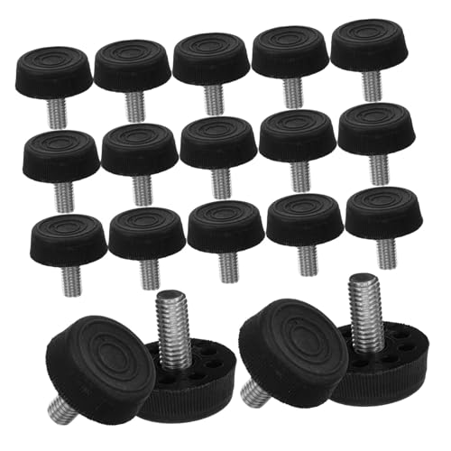 HOMSFOU Verstellbare Möbelfüße Nivellierer 20 Stück * 20 Schwarze Nivellierer Zum Anschrauben Für Tische Schreibtische Stühle HOMSFOU Verstellbare Möbelfüße Nivellierer 20 Stück * 20 Schwarze Nivellierer Zum Anschrauben Für Tische Schreibtische Stühle von HOMSFOU