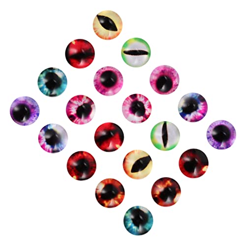 HOMSFOU 20stücke Augen-cabochons Runder Edelstein-Patch Schmuck-Patch Dekorativer Glas-Patch Für Basteln Und Schmuckherstellung Verschiedene Muster Und Stile HOMSFOU 20stücke Augen-cabochons Runder Edelstein-Patch Schmuck-Patch Dekorativer Glas-Patch Für Basteln Und Schmuckherstellung Verschiedene Muster Und Stile von HOMSFOU