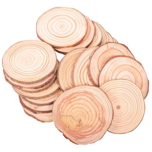 HOMSFOU 20 Stück Holzscheiben mit Rinde Rund Holzscheiben Unbehandelt Glatt Geschliffen für DIY Basteln Hochzeit Weihnachtsdeko Rustikale Tischdeko und Kreative Holzverzierungen HOMSFOU 20 Stück Holzscheiben mit Rinde Rund Holzscheiben Unbehandelt Glatt Geschliffen für DIY Basteln Hochzeit Weihnachtsdeko Rustikale Tischdeko und Kreative Holzverzierungen von HOMSFOU