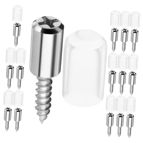 HOMSFOU 20 Stück Regalbodenträger Schraubpins für Holzregale Vielseitige Halter für Möbel und Schränke Robuste und Elegante Unterstützung für Küchenregale und Bücherregale von HOMSFOU