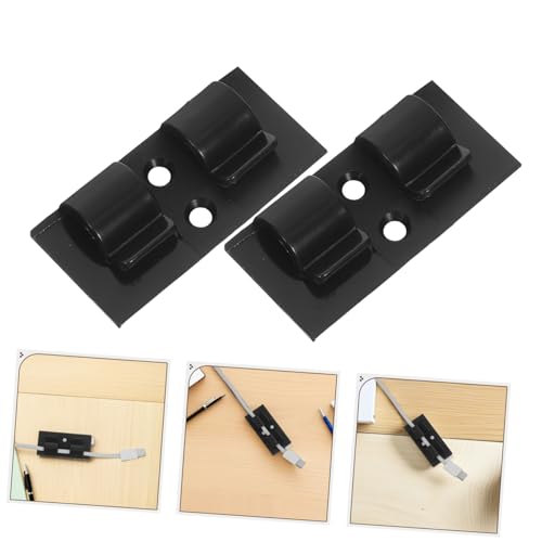 HOMSFOU 20 Stück Selbstklebende Kabelhalter Kabelhalter Selbstklebend Kabelclips Kabel Organizer Selbstklebende Kabelbinder Kabel Organizer Halter Schwarz von HOMSFOU