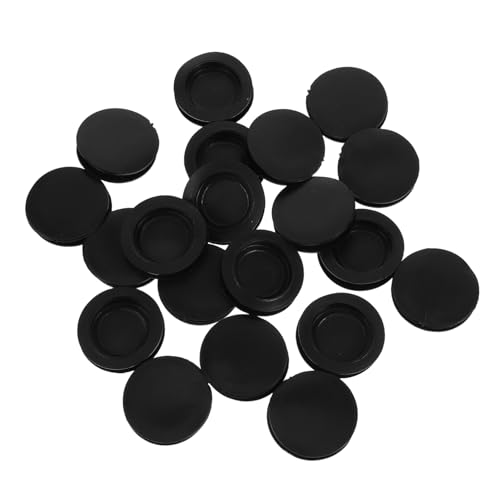 HOMSFOU 20 Stück Teiliges Gummistopfen Rund Weicher Schwarzer Piggy Bank Stopper aus Flexiblem Gummi Passend für Münz und Sparbüchsen Einfache Anwendung zum Sicheren Verschließen von von HOMSFOU