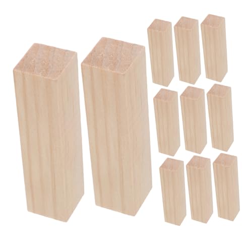 HOMSFOU 20 Stück Teiliges Holzblock Natürliche Kiefernholz Rohlinge zum Schnitzen und Whittling Blanke Unbehandelte Holzstücke für DIY Bastelarbeiten und Heimdekoration für Anfänger von HOMSFOU