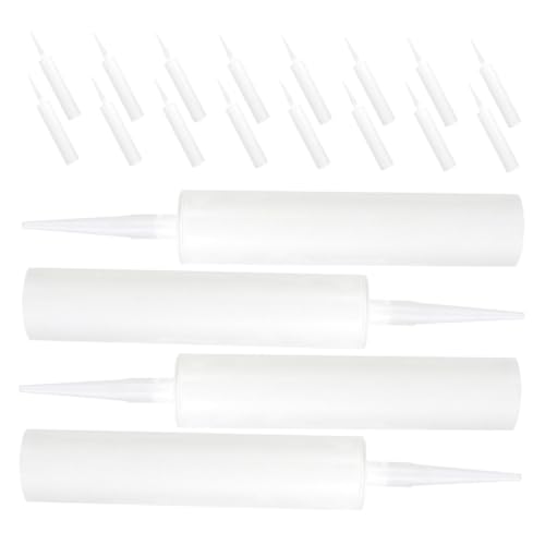 HOMSFOU 20 Stück Teiliges Wiederverwendbare Befüllbare Dichtstofftuben aus Robustem Material Kompakt und Langlebig für Präzises Abdichten von Rissen und Fliesen für Heimwerker und Profis HOMSFOU 20 Stück Teiliges Wiederverwendbare Befüllbare Dichtstofftuben aus Robustem Material Kompakt und Langlebig für Präzises Abdichten von Rissen und Fliesen für Heimwerker und Profis von HOMSFOU