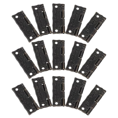 HOMSFOU 24 Stück Teiliges Mini-metallscharniere für Schmuckkästen Langlebige Vintage-möbelscharniere mit Antikem Design Vielseitig Einsetzbar für Diy-holzboxen und Dekorative Holzkästen HOMSFOU 24 Stück Teiliges Mini-metallscharniere für Schmuckkästen Langlebige Vintage-möbelscharniere mit Antikem Design Vielseitig Einsetzbar für Diy-holzboxen und Dekorative Holzkästen von HOMSFOU
