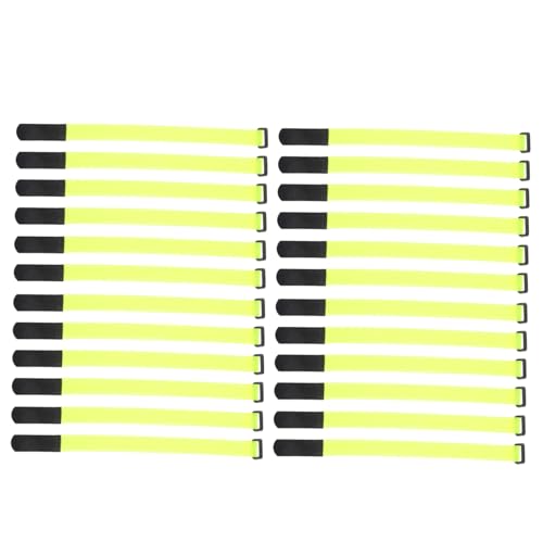 HOMSFOU 24 Stück Teiliges Verstellbare Kabelbinder aus Wiederverwendbarem Klettband Wetterfeste und Temperaturbeständige Befestigungsbänder Schonend zu Oberflächen für Kabelmanagement und von HOMSFOU