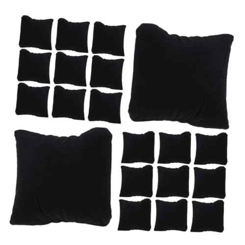 HOMSFOU 25 Stück Teiliges Uhrenkissen Schwarz aus Weich Gefüllt mit Seidiger Füllung Vielseitige Schmuck Armbandhalter Staubabweisend für Uhren Armbandpräsentation Zuhause Geschäft von HOMSFOU