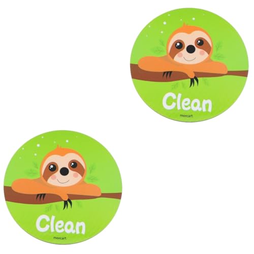 HOMSFOU 2St Geschirrspüler-Logo sauberes schmutziges Zeichen Spülmaschine reinigen schmutzig Zeichen Waschmaschine küchenmagnete Kühlschrankmagnete kühlschrank Magnete Magnetschild-Etikett von HOMSFOU
