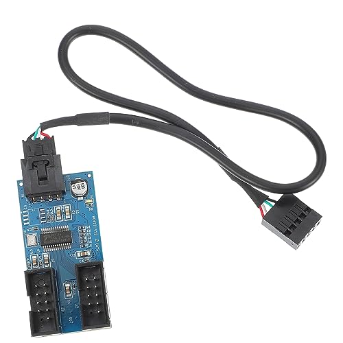 HOMSFOU 2St Riser-Karte Hub-Splitter Computerzubehör stoßverbinder USB-Header-Erweiterungskarte Mainboard verlängerungskabel Schreibtisch Spender Multiplikator Konverter von HOMSFOU