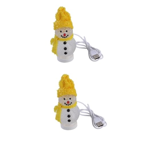 HOMSFOU 2St kinder nachtlicht bürodeko büro dekoration Schneemann-LED-Leuchten Kristall-Schneemann-Figur Weihnachtsbeleuchtung Ornament neben Lichtern LED-Nachtlicht Schreibtisch Statue HOMSFOU 2St kinder nachtlicht bürodeko büro dekoration Schneemann-LED-Leuchten Kristall-Schneemann-Figur Weihnachtsbeleuchtung Ornament neben Lichtern LED-Nachtlicht Schreibtisch Statue von HOMSFOU