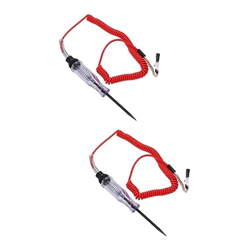 HOMSFOU 2st Fahrzeugspannungsprüfstift Auto Spannungsprüfer Auto Strom Tester Spannungsprüfer Für Auto Rot HOMSFOU 2st Fahrzeugspannungsprüfstift Auto Spannungsprüfer Auto Strom Tester Spannungsprüfer Für Auto Rot von HOMSFOU