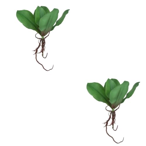 HOMSFOU 2st Künstliche Phalaenopsis Orchidee Künstliche Orchideenblätter Gefälschte Grüne Pflanze Blumen- Grün Blätter Vase Hinterlässt Blätter Fälschung Stängel Und Blätter Berühren HOMSFOU 2st Künstliche Phalaenopsis Orchidee Künstliche Orchideenblätter Gefälschte Grüne Pflanze Blumen- Grün Blätter Vase Hinterlässt Blätter Fälschung Stängel Und Blätter Berühren von HOMSFOU