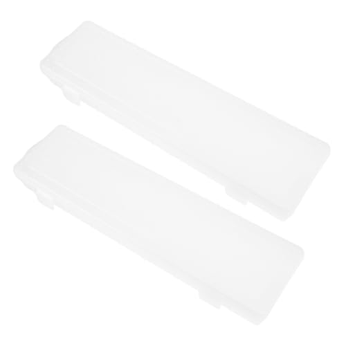HOMSFOU 2stücke Mini-Organizer Transparente Schmuckschatulle Kunststoff-aufbewahrungsbox Schmuckbehälter Für Zuhause Schnallenfarbe von HOMSFOU